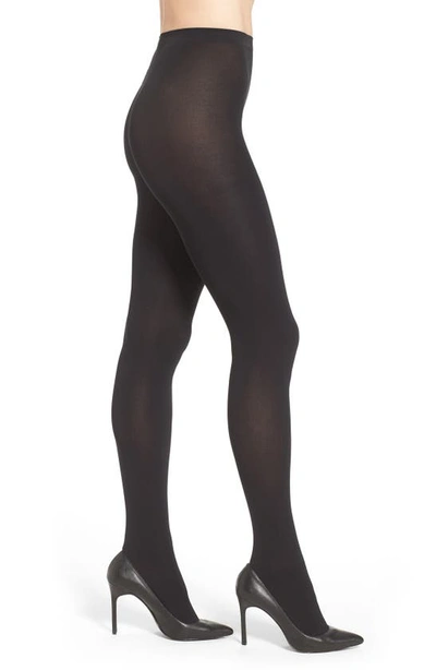 Shop Wolford Matte Opaque Tights In Zdnu-black