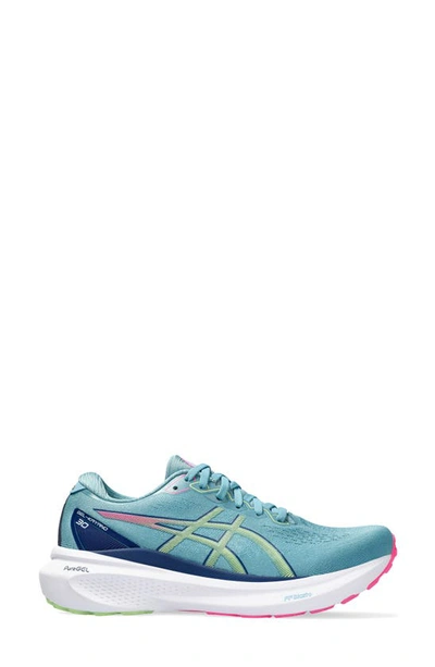 Shop Asics Gel-kayano® 30 Running Shoe In Gris Blue/ Lime Green