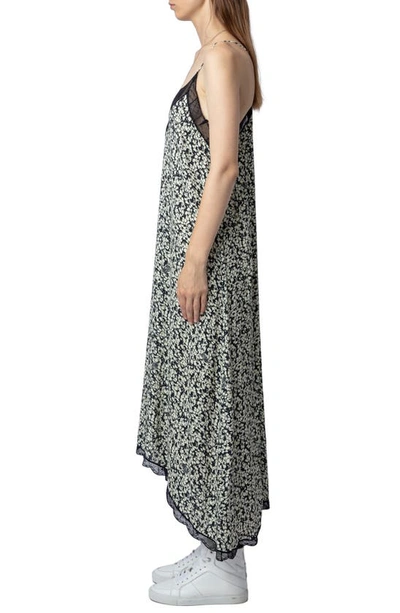 Shop Zadig & Voltaire Risty Floral Crepe Slipdress In Vanille