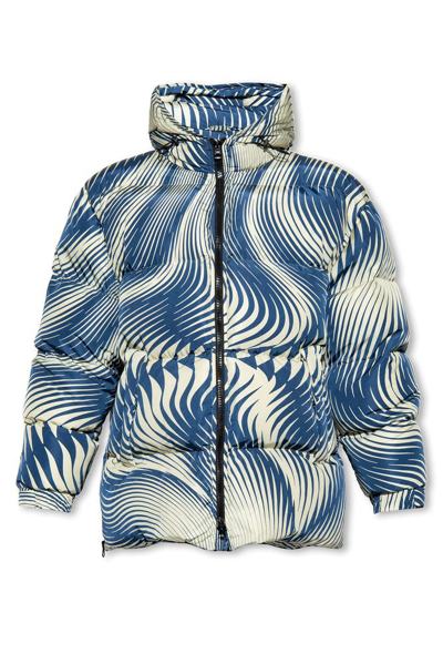 Shop Dries Van Noten Insulated Hooded Jacket In Multi