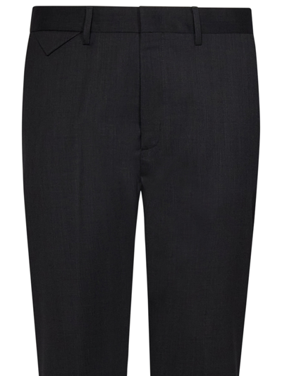 Shop Low Brand Trousers In Grey