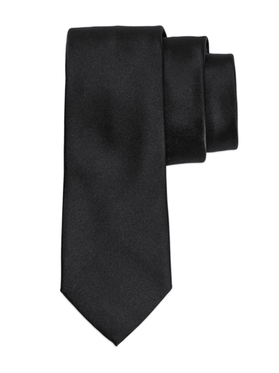 Shop Ferragamo Patterned-jacquard Silk Tie In Black