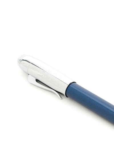 Shop Graf Von Faber-castell Debossed-logo Pen In Blue