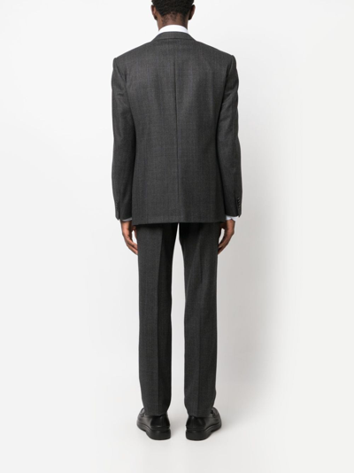 Shop Corneliani S130's Single-breasted Suit In Grey