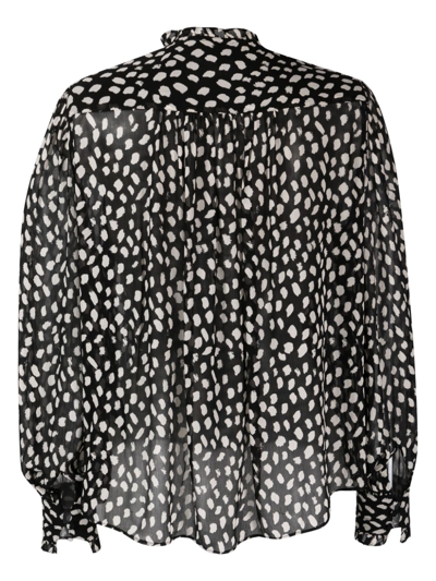 Ba&sh Bingo Graphic-pattern Shirt In Black