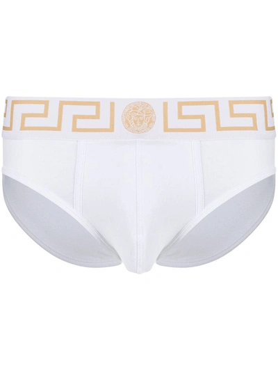 Shop Versace Underwear In White