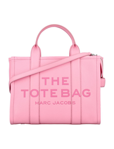 Shop Marc Jacobs The Tote Logo Debossed Toe Bag In Pink