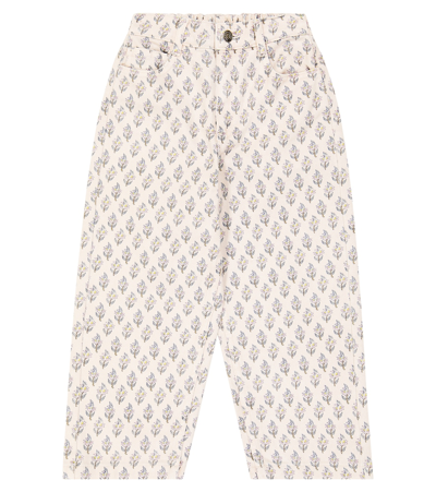 The New Society Elaine Printed Cotton Pants In Multicoloured