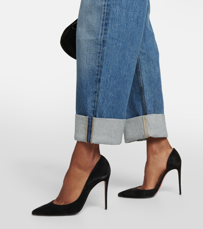 Shop Citizens Of Humanity Ayla High-rise Wide-leg Jeans In Blue