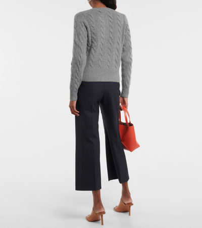 Polo Ralph Lauren Wool And Cashmere Cardigan In Grey