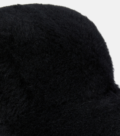 Shop Max Mara Piroga Alpaca, Wool, And Silk Hat In Black