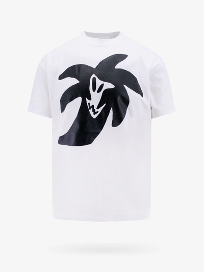 Shop Palm Angels T-shirt In White