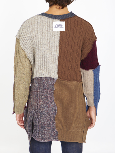 Dolce & Gabbana Patchwork Distressed Cardigan In Printed