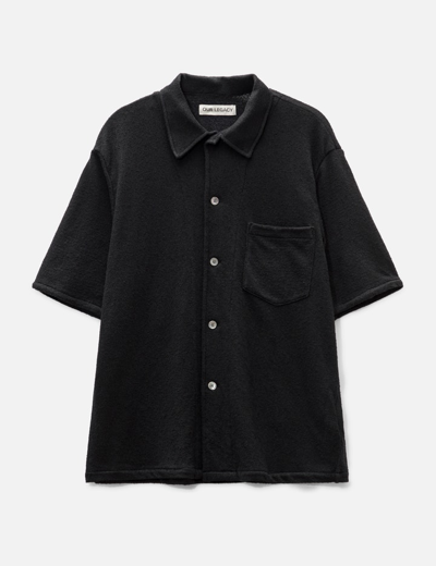 Shop Our Legacy Short Sleeve Box Shirt In Black