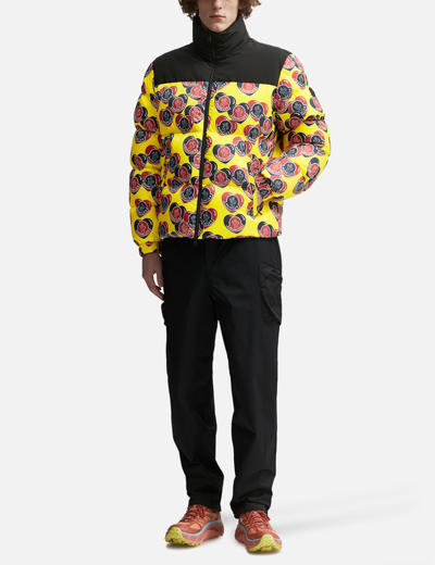 Shop Moncler Antares Short Down Jacket In Yellow
