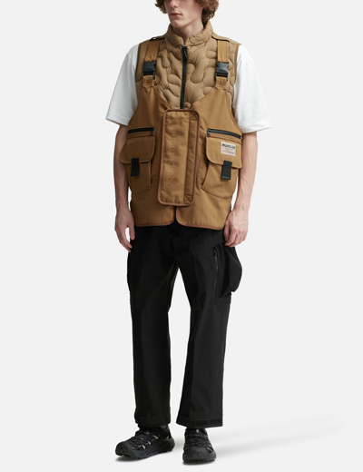 Shop Moncler Genius Sierpinski 3-in-1 Vest In Brown