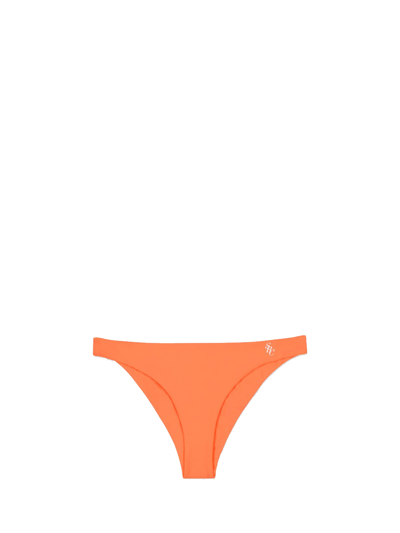 Shop Sporty And Rich Romy Bikini Bottom Woman Melon In Polyester