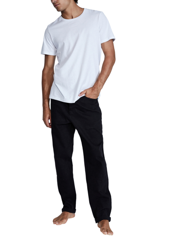 Shop Cotton On Men's Relaxed Tapered Jeans In New Black
