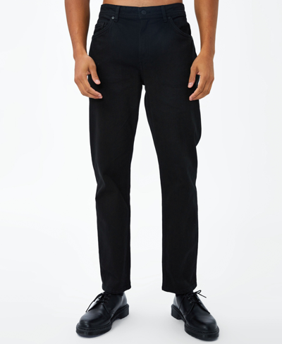 Shop Cotton On Men's Slim Straight Jeans In New Black