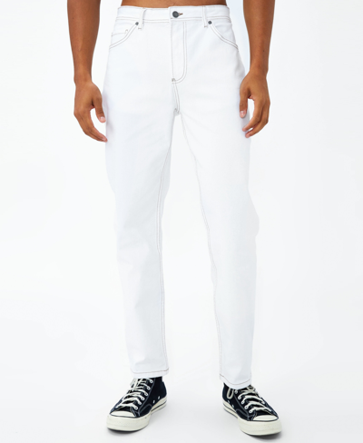Shop Cotton On Men's Slim Straight Jeans In Natural