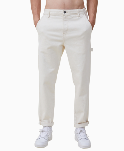 Shop Cotton On Men's Relaxed Tapered Jeans In Worker Natural
