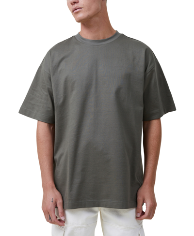 Shop Cotton On Men's Heavy Weight Crew Neck T-shirt In Military
