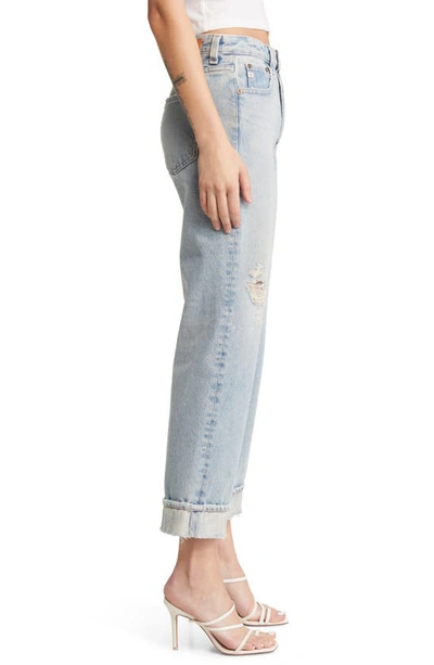 Ag Alexxis High Waist Ankle Straight Leg Jeans In 21 Years Road Trip Destructed