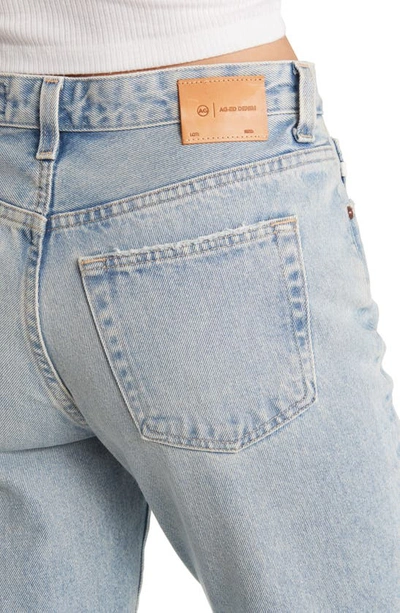 Ag Alexxis High Waist Ankle Straight Leg Jeans In 21 Years Road Trip Destructed