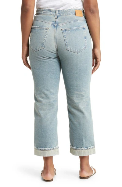 Ag Alexxis High Waist Ankle Straight Leg Jeans In 21 Years Road Trip Destructed