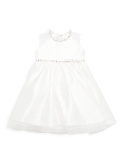 Shop Joan Calabrese Baby Girl, Little Girl's & Girl's Crystal Embellished Dress In Ivory Petal
