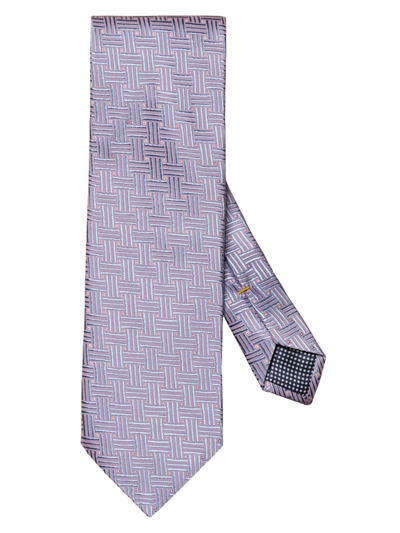 Shop Eton Men's Pin-dot Silk Tie In Pink