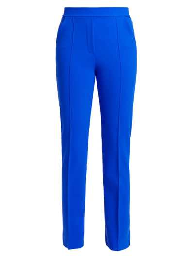 Shop Chiara Boni La Petite Robe Women's Nuccia Stretch Jersey Crop Pants In Blue Klein