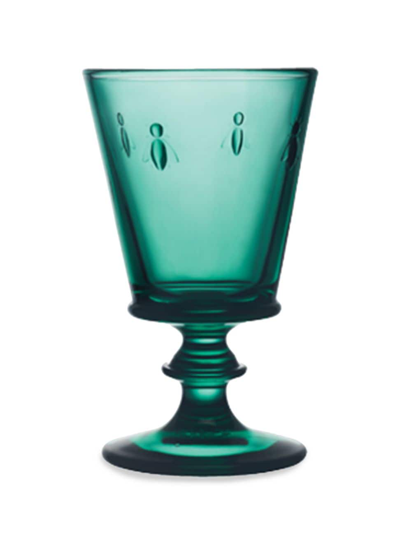 Shop La Rochere Bee 6-piece Night Sky Wine Glass Set In Green