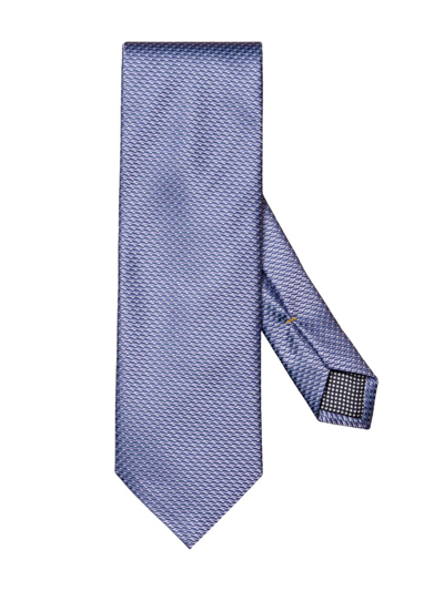 Shop Eton Men's Geometric Silk Tie In Purple