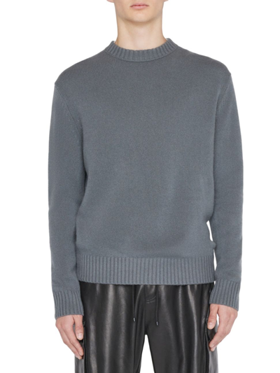Shop Frame Men's Cashmere Crewneck Sweater In Charcoal Grey