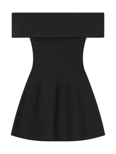 Shop Staud Women's Artistry Off-the-shoulder Minidress In Black