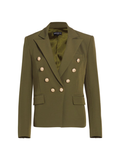 Shop Generation Love Women's Delilah Double-breasted Blazer In Olive