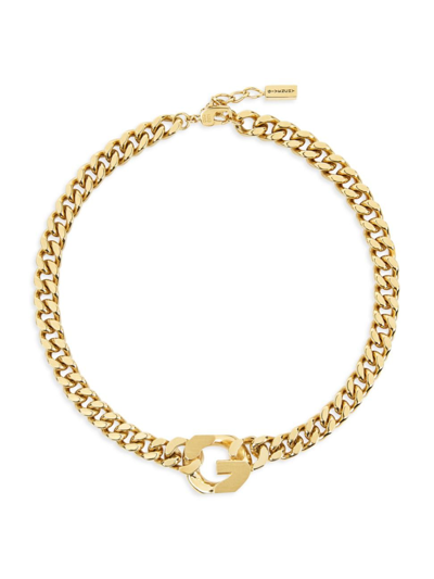 Shop Givenchy Women's G Chain Necklace In Metal In Golden Yellow
