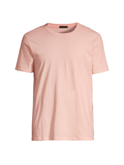 Shop Atm Anthony Thomas Melillo Men's Short-sleeve Regular Fit Stretch T-shirt In Oyster Pink
