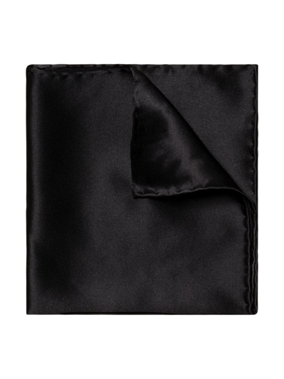 Shop Eton Men's Velvet Pocket Square With Swarovski Crystals In Black