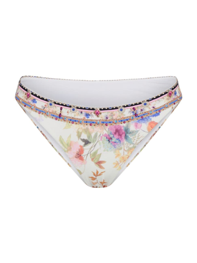 Shop Camilla Women's Floral Bikini Bottom In Freinds With Frescos