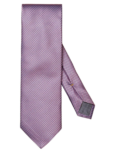 Shop Eton Men's Geometric Silk Tie In Pink