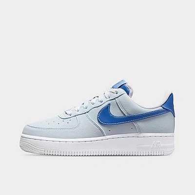 Shop Nike Women's Air Force 1 '07 Casual Shoes In Blue Tint/polar/white/disco Purple
