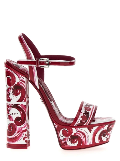 Shop Dolce & Gabbana Keira Sandals Multicolor