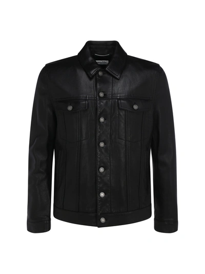 Shop Saint Laurent Leather Jacket