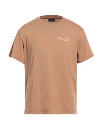 Shop Throwback . Man T-shirt Sand Size Xs Cotton In Beige