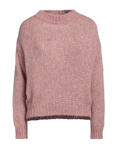 Shop Roberto Collina Woman Sweater Pastel Pink Size L Baby Alpaca Wool, Nylon, Wool