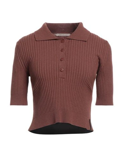 Hinnominate Woman Sweater Brown Size L Viscose, Acrylic, Elastane In Brown