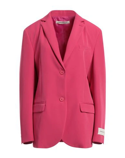 Shop Hinnominate Woman Blazer Fuchsia Size Xs Polyester, Elastane In Pink
