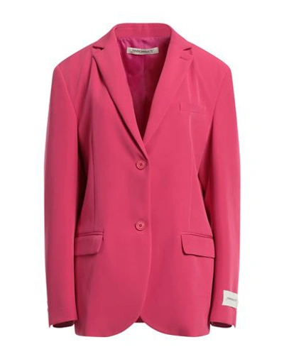 Hinnominate Woman Blazer Fuchsia Size M Polyester, Elastane In Pink
